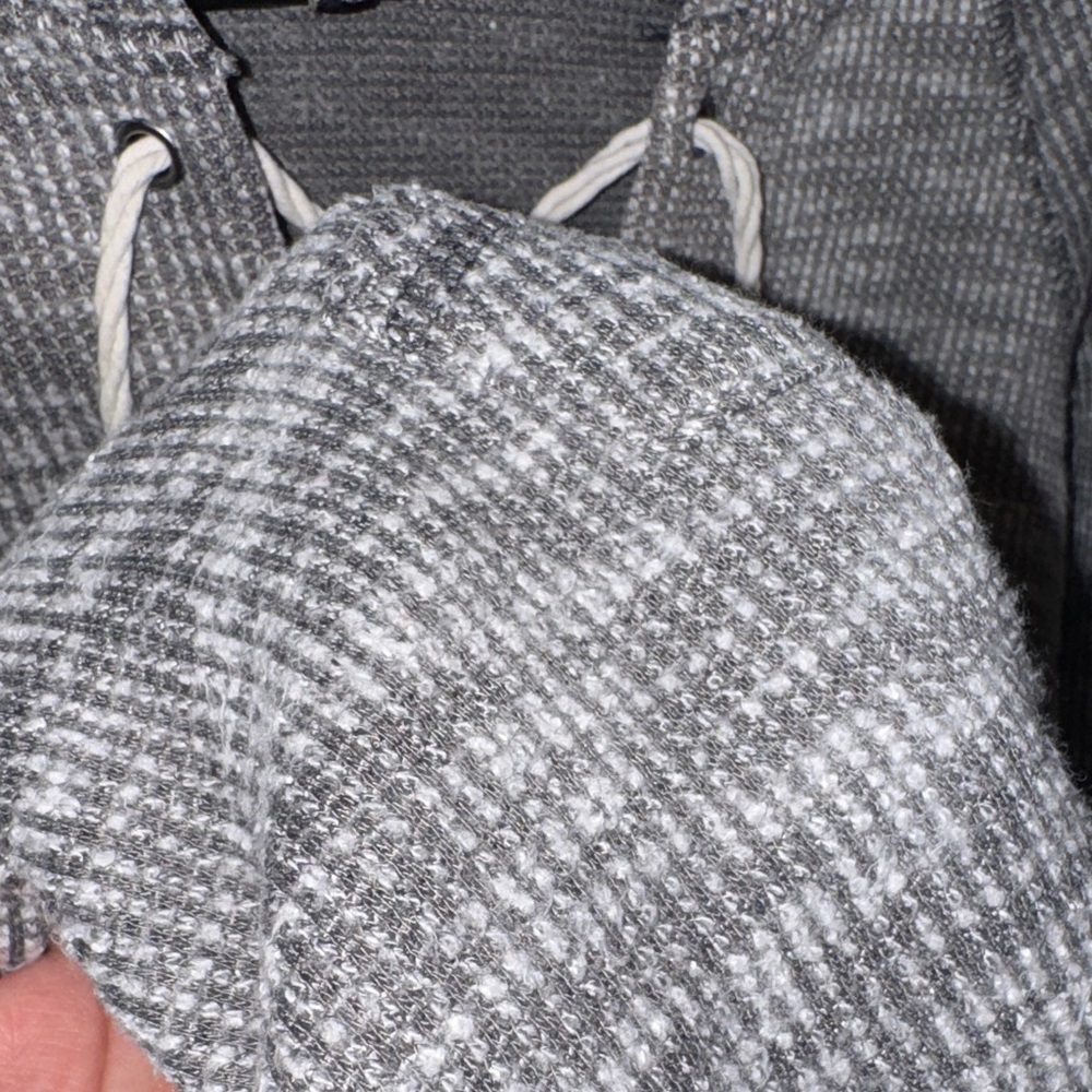 Inspired Hearta- Women’s Grey and White Striped Hoodie Size Large - Picture 15 of 15